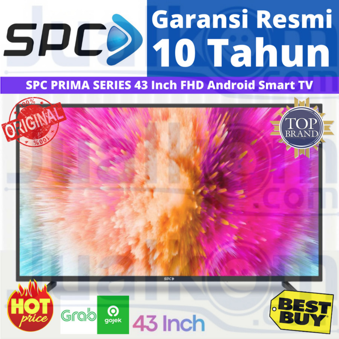 LED SPC PRIMA SERIES 43" ST43 FHD Android Smart TV Garansi Resmi