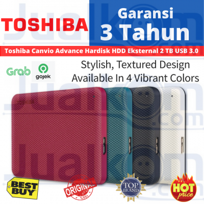 Toshiba Canvio Advance Hardisk HDD Eksternal 2TB USB3.0