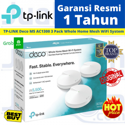 TP-LINK Deco M5 AC1300 Whole Home Mesh WiFi System Tplink 3 Pack
