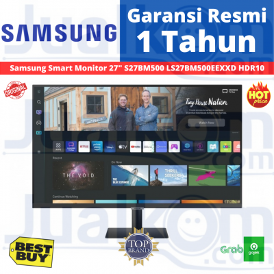 Samsung Smart Monitor 27" S27BM500 LS27BM500EEXXD HDR10 Resmi