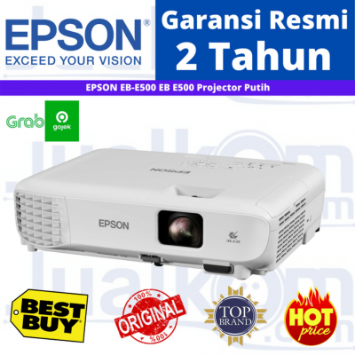 LCD Projector Proyektor Epson EB E500 Garansi Resmi