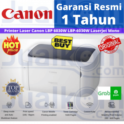 Printer Laser Canon LBP 6030W LBP-6030W Laserjet Mono