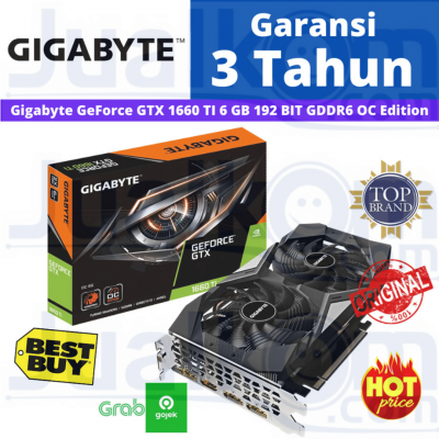 Gigabyte GeForce GTX  1660TI OC 6G 192 BIT GDDR6 OC Edition