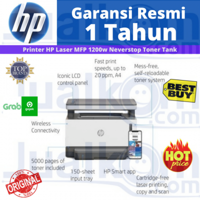 Printer HP Laser MFP 1200w Neverstop Toner Tank