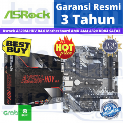 Motherboard ASRock A320M HDV R4.0 AMD Socket AM4 DDR4