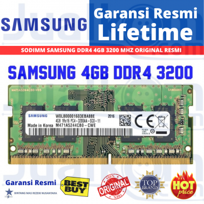 SODIMM SAMSUNG DDR4 4GB  PC4 3200 AA RESMI