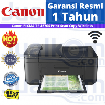 Canon PIXMA TR4670S Print Scan Copy Wireless Resmi