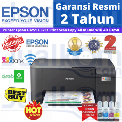 Printer Epson L3251 Print Scan Copy All In One Wifi Alt L3250