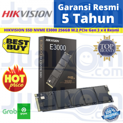 HIKVISION SSD NVME E3000 256GB M.2 PCIe Gen 3 x 4 Resmi