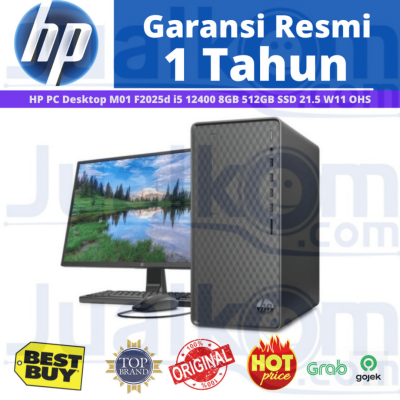 HP PC Desktop M01 F2025d i5 12400 8GB 512GB SSD 21.5 W11 OHS